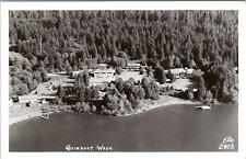 RPPC - Aerial View, Quinault, Lake, Washington - Real Photo Postcard - Ellis picture
