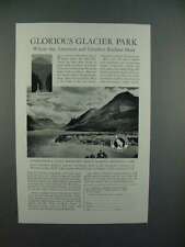 1940 Great Northern Railroad Ad - Glorious Glacier Park picture