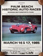 1985 Palm Beach Historic Races Poster FERRARI 250 Testa Rossa Bugatti  picture