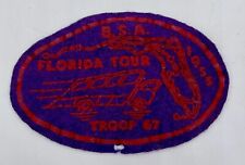 Vintage 1955 Troop 67 Florida Tour Boy Scouts BSA Patch picture