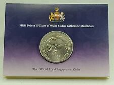 2010 Official Royal Engagement £5 Coin Prince William and Catherine Kate picture