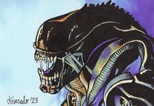 ORIGINAL Alien Xenomorph 1/1 ACEO Sketch Card Fan Art picture