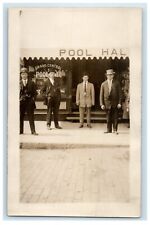 c1910's Grand Central Pool Hall Gentlemen RPPC Unposted Photo Postcard picture