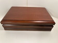 Vintage Reed & Barton Diamond Crown Cherry Wood W/ Humidification JC Pendergast picture