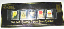 VINTAGE 1896-1996 OFFICIAL CENTENNIAL OLYMPIC SUMMER GAMES PIN SET - BOXED SET picture