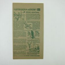 Nabisco Shredded Wheat Straight Arrow Indian Book 4 Card 21 Hunting Vintage 1952 picture