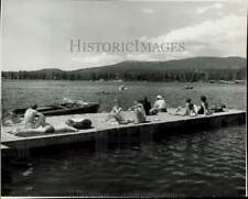 1962 Press Photo People Sunbathing at Grand Lake, Colorado - lra85060 picture