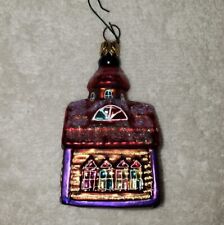 Christopher Radko Chapel Hill Glass Church Christmas Ornament Cathedral Vintage picture