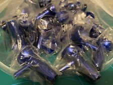 (50 PCS) Bulk 14mm Male Shatterproof Tobacco Water Pipe Bowls Rounded Blue Metal picture