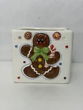 Christmas Gingerbread Man Ceramic Container  Raised Image picture