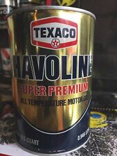 Vintage Texaco 10W-40 Super Premium Quart Metal Can picture