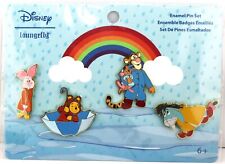 Loungefly Disney Winnie The Pooh Rainy Day Enamel 4pc Pin Set - NEW picture