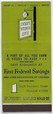  First Federal Saving & Loan of Chicago ILL. FS 30S Empty Matchcover picture