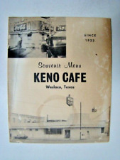 Vintage Keno Cafe Souvenir Menu Weslaco Texas 1961 TX picture