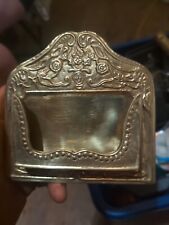 Vintage Solid Brass Playing Card Holder picture