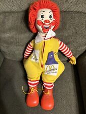 Vintage 1978 Ronald McDonald Blow Doll W/Grimace Pocket Works 22