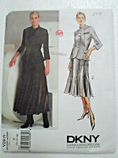 DKNY Vogue American Designer Jacket Skirt V2871 Size 12 14 16  Pattern Uncut picture