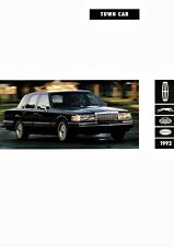 1992 Lincoln Town Car Executive Signature Cartier Deluxe Dealer Sales Brochure picture