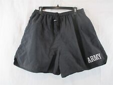 IPFU Shorts X-Large Army Black and Silver PT Improved Physical Fitness USGI  picture