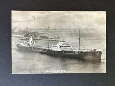 Postcard Tank S.S. Liebre Ship Once a U.S. Navy Ship as Meredosia RPPC R15 picture