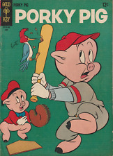 PORKY PIG #6  BASEBALL COVER   GOLD KEY  SILVER-AGE  1966 picture