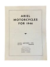 1946 Ariel Motorcycles Johnston Motors Pasadena CA California Brochure ZC picture
