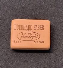 Vintage Eberhard Faber Van Dyke #6000 Soft Pink Rubber Eraser USA READ DESCRIP. picture