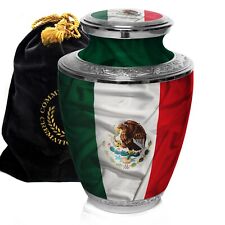 Mexican Flag Cremation Urn Cremation Urns Adult Urns for Human Ashes picture