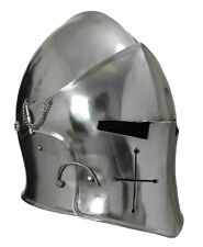 Christmas SCA LARP Medieval helmet 18 ga warrior costume full steel helmet Gift picture
