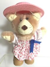 Wendy’s FURSKINS HATTIE BEAR Wendy's Happy Holidays Mini Toy Promo Vintage 1986 picture