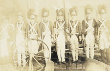 c1910 RPPC Postcard Revolutionary War Reenactment With Costumes Rifles Uniforms picture
