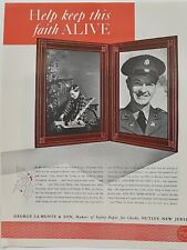 1942 George La Monte & Son Paper Fortune Magazine WW2 X-Mas Print Ad Nutley picture