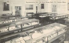 Boston MA~Old State House~Representative Hall~Built 1713~Display Cases 1950s picture