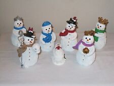 ROMAN, Cheerful Snowman Pageant NATIVITY, 2024, New in Box, 7 Pieces, #134046 picture