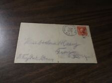 1908 D&H DELAWARE AND HUDSON ROUSES POINT & ALBANY RPO HANDLED ENVELOPE picture