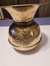  Brass Chattanooga Choo Choo Spittoon Vintage 10.5