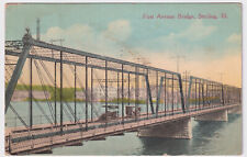 ILLINOIS STERLING FIRST AVENUE BRIDGE POSTED 1913 TO W.E. DINSMORE, OSBORN OHIO picture