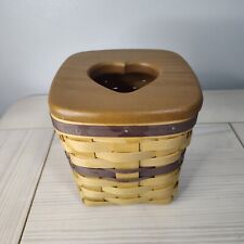 Royce Craft Tissue Basket - Wood Heart Lid - 1998 picture
