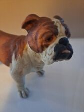 ANDREA ENGLISH BULLDOG ANTIQUE PORCELAIN STATUE BY SADEK Numbered picture