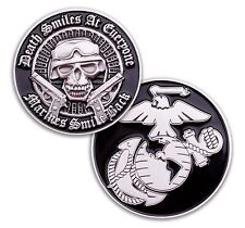 Death Smiles United States Marine Challenge Coin picture