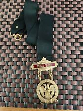 MASON KNIGHT OF THE DOUBLE EAGLE 32ND  DEGREE SCOTTISH RITE NECK RIBBON MEDAL picture