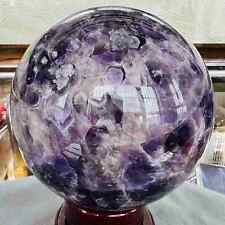 Top Natural Dream Amethyst Sphere Polished Quartz Crystal Ball Healing 2098G picture