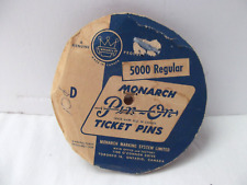 Vtg Antique lot 5000 Monarch Sewing ticket pins on regular picture
