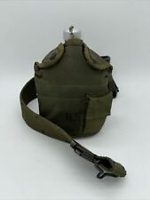 VTG US Military WW2 1945 Aluminum Canteen, Cup, Cover And Utility Belt Read Info picture