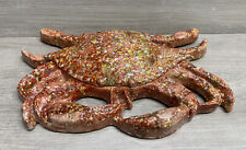 VTG Crab Lidded Ceramic Dish Jewelry Holder Decor Trinket Box Painted Tureen? picture