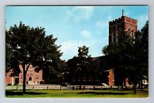 Leominster, MA-Massachusetts, St. Leo's Church & School, Vintage Postcard picture