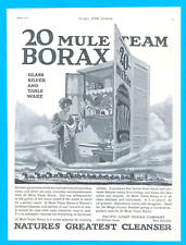1923 Soap BORAX 20 MULE TEAM antique PRINT AD detergent Death Valley kitchen picture