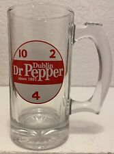 RARE Vintage DUBLIN Dr Pepper Glass Mug OLD DOC's SODA SHOP PINT DRINKING GLASS picture