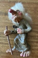 VTG TROLL One Eyed WITCH OLD WOMAN DOLL FIGURINE NORWEGIAN NORWAY NYFORM W/ Tags picture