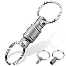 Titanium Quick Release Keychain Upgraded Detachable Key Ring Key Holder with 2 picture